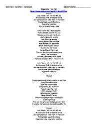 Parts of animal cell song. Cell Song Worksheets Teachers Pay Teachers