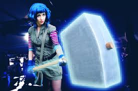 Gorgeous navy blue handcrafted hair flowers. Ramona Flower Scott Pilgrim Vs The World By Nerdbutpro On Deviantart