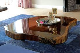 boomstam tafelblad epoxy drijfhout tafel hars tafel boomstam tafel