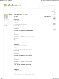W3schools Html Quiz Test Html Html Element
