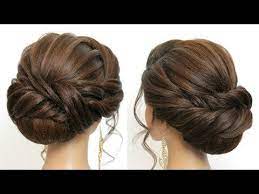 New Bridal Bun Hairstyle For Girls With Long Hair Wedding Updo Youtube Long Hair Wedding Styles Bridal Hair Buns Long Hair Girl