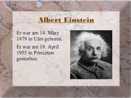 Wann wurde einstein geboren inhaltsverzeichnis. Albert Einstein