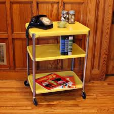vintage metal cart serving cart kitchen