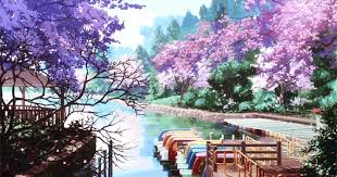  Gambar Pemandangan Indah Bergerak Nature Animated Images Move Beautifully Steemit Download Download Wallpaper Peman Anime Scenery Anime Background Painting