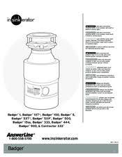 insinkerator badger 444 manuals