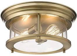 Easy, step by step guide to installing new ceiling lights safely, from eyely.com! you should now have an open box and wires hanging down. Zeyu 2 Light Flush Mount Ceiling Light 13 Inch Close To Ceiling Light Fixture For Corridor Din Ceiling Lights Copper Ceiling Lights Flush Mount Ceiling Lights