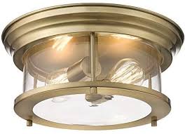 Easy, step by step guide to installing new ceiling lights safely, from eyely.com! you should now have an open box and wires hanging down. Zeyu 2 Light Flush Mount Ceiling Light 13 Inch Close To Ceiling Light Fixture For Corridor Din Ceiling Lights Copper Ceiling Lights Flush Mount Ceiling Lights