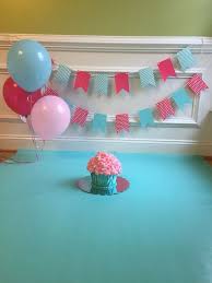 Cake Smash Set Up Pink And Blue Aqua Can You Smash Your Baby While Pregnant Sleeping Position During Pregna Cake Smash Set Cake Smash Theme First Birthdays