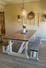 It costs a fraction of what you would pay in a store and looks just as good. Easy Diy Furniture Ideas Farmhouse Dining Table Farmhouse Dining Room Table Diy Farmhouse Table Plans