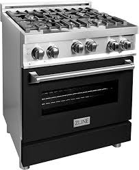 Therefore, any zline range hood review will give you the feel of a kitchen appliance with a central focus both on functionality and durability. Amazon Com Zline 30 4 0 Cu Ft Range With Gas Stove And Gas Oven With Color Options Rg30 Black Matte Appliances