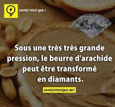 Svq Beurre D Arachide Diamant Saviez Vous Que Faits Interessants Faits Incroyables