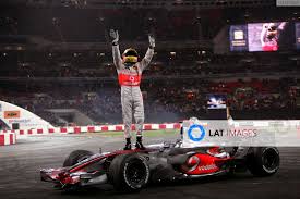 He nearly won a world championship in his first season in f1 and beat the. Wembley Stadium London 14th December 2008 Lewis Hamilton Stands On Top Of His Mclaren Mercedes F1 Car As He Waves To The Crowd Action World Copyright Andrew Ferraro Lat Photographic Ref Digital Image