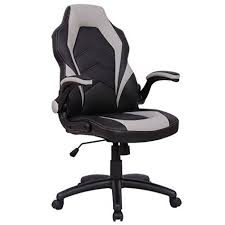 Giantex Gaming Chair Racing Chair High Back Swivel Adjustable Ergonomic Executive Gaming Desk Office Chair With Bucket Seat Gray Computer Desk Chair Desk Chair Cheap Desk Chairs