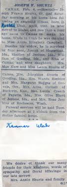 Joseph Frances Shurtz (1868-1932)