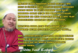 Tazkirah & cerita buat pengajaran. Jadi Hamba Allah Atau Hamba Ramadhan Perjuangan Dakwah Cyber