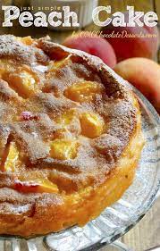 Just Simple Peach Cake Recipe Peach Cake Recipes Dessert Recipes Peach Desserts