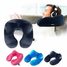 U Shape Travel Pillow For Airplane Inflatable Neck Pillow Renkler Aksesuarlar Rahat