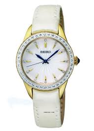 Seiko Srz386p2 Bayan Kol Saati Bayan Saatleri Sari Kaslar Kristal