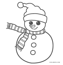 Free Printable Snowman Coloring Pages For Kids