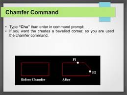 Autocad Tutorial; How To Use The Chamfer Command - Youtube