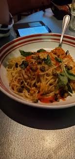 Maybe you would like to learn more about one of these? Shrimp Spaghetti Reg 23 97 Social 44 75 Lemon Wine Cream Garlic Butter Roasted Garlic Fresh Basil Fried Capers Piccante Sauce Spicy Poor Man S Parmesan Picture Of Scaddabush Italian Kitchen Bar Toronto Tripadvisor