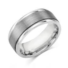Camelot 14k White Gold Brushed Wedding Band Engraved Wedding Rings Men S Rings Brushed Wedding Band