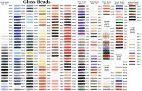 bead color chart bing images beads soft colors seed beads