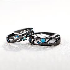 You can easily compare and choose from the 8 best matching rings for you. Original Black Geometric Matching Promise Rings For Couples In 925 Sterling Silver
