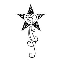 I Might Want To Add Some Scrolls To My Star Tatuaggio Stella Tatuaggi Di Stelle Tatuaggi