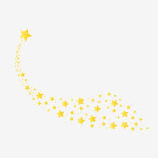 Golden Star Meteor Tail Element Yellow Golden Small Stars Png And Vector With Transparent Background For Free Download Golden Star Cartoon Clip Art Prints For Sale