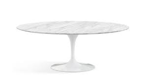 Click here to learn more about purchasing from knoll. Knoll International Saarinen Tulip Dining Table Oval H74 X W198 X D121 Marble Statuarietto Dopo Domani