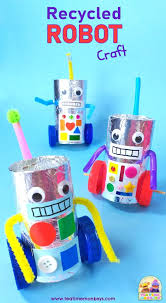 All sorts of paper products, office supplies and playground equipment are now made from recycled materials. Recycled Robot Craft Tea Time Monkeys