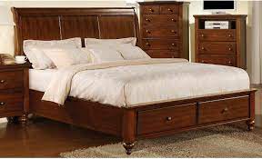 Kennedy Queen Sleigh Bed With Storage Footboard Bedroom Set Bedroom Sets Bedroom Furniture