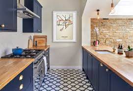 Thinking about going for a navy colour palette in your kitchen? Which Flooring Looks Best With A Dark Blue Kitchen Houzz Uk