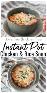 Okay, back to this instant pot chicken and rice. Instant Pot Chicken And Rice Soup Gluten Free The Fit Cookie