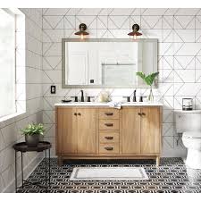 Bathroom vanities,shaving cabinet & tallboys buy online or in store from bathrooms are us, brisbane's best bathroom specialists. Home Decorators Collection Brisbane 61 In W X 22 In D Double Bath Vanity In Weathered Grey Oak With Natural Marble Vanity Top In White Bbgov6122 The Home Depot