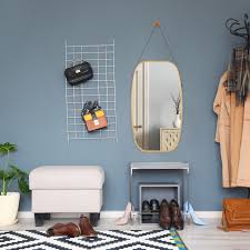 Mirror indian awesome design indian wall mounted dressing table for wall mounted mirrors for bedroom image 15 of 20. For The Living Room And Bathroom Natural Brown Bathroom Mirror With Shelf Hanging Vanity Mirror Relaxdays Bamboo Wall Mounted Mirror Mirrors Home Accessories