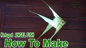 Cara Membuat Ketupat Ikan Angel Fish Dari Daun Kelapa
