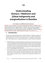 Empire state building 350 fifth avenue 59th floor new york, ny 10118 jk@kleinstocklaw.com telephone. Pdf Understanding Damara Nukhoen And Ubun Indigeneity And Marginalisation In Namibia