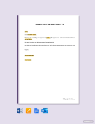 Free Business Proposal Rejection Letter Template Word Google Docs Apple Pages Outlook In 2020 Letter Template Word Business Proposal Proposal