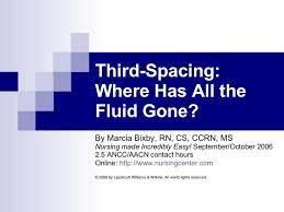 Nursereview Org Third Spacing Where Has All The Fluids Gone Fluid And Electrolytes Fluid Nurse