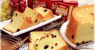 Resep Chiffon Kismis Cranberry Super Lembut Oleh Tintin Rayner Resep Kue Chiffon Memanggang Kue Makanan