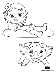 Moana Printables Baby Moana Coloring Moana Coloring Pages Mermaid Coloring Pages