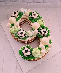 Pin By Brandi L Spencer On Sunnipaev Soccer Birthday Cakes Number Birthday Cakes Birthday Cake Kids
