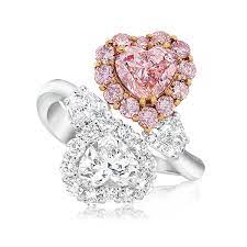 Cellini Jewelers Pink Diamond Ring Fancy Color Diamond Ring Pear Shaped Diamond Ring