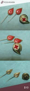 Vintage Red Cross Hat Pins Collection Hat Pins Pin Collection Red Cross