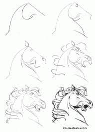 Colorear Dibujar Cabeza Caballo Furioso Como Dibujar Un Caballo Dibujo Para Colorear Como Dibujar Un Caballo Dibujo De Cabeza De Caballo Dibujos De Caballos