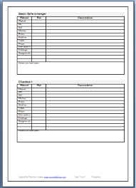 Inventaire du mobilier pour annexer à votre état des lieux dans le cadre d'un bien loué en meublé. Etat Des Lieux Gratuit Word Pdf Modele Conforme 2021