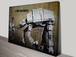 Frame it yourself or have it framed by us. I Am Your Father Banksy Framed Wall Art Print Poster Pictures Australia