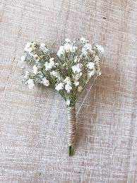 Babies Breath Collection Boutonniere Dried Babies Breath With Etsy Babys Breath Bridal Packages Wood Flower Bouquet